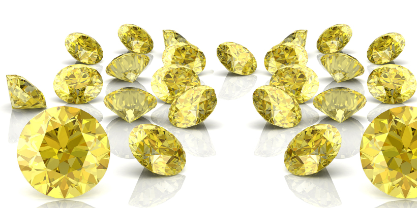 Желтые бриллианты для создания образа